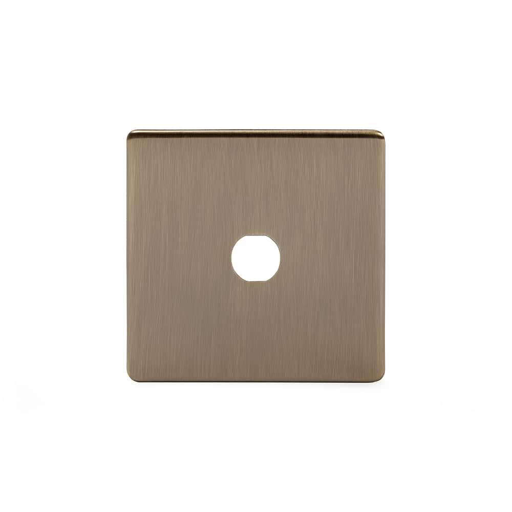 The Charterhouse Collection 1 Gang LT3 Toggle Plate ONLY Antique Brass
