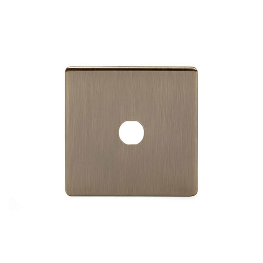 The Charterhouse Collection 1 Gang LT3 Toggle Plate ONLY Antique Brass