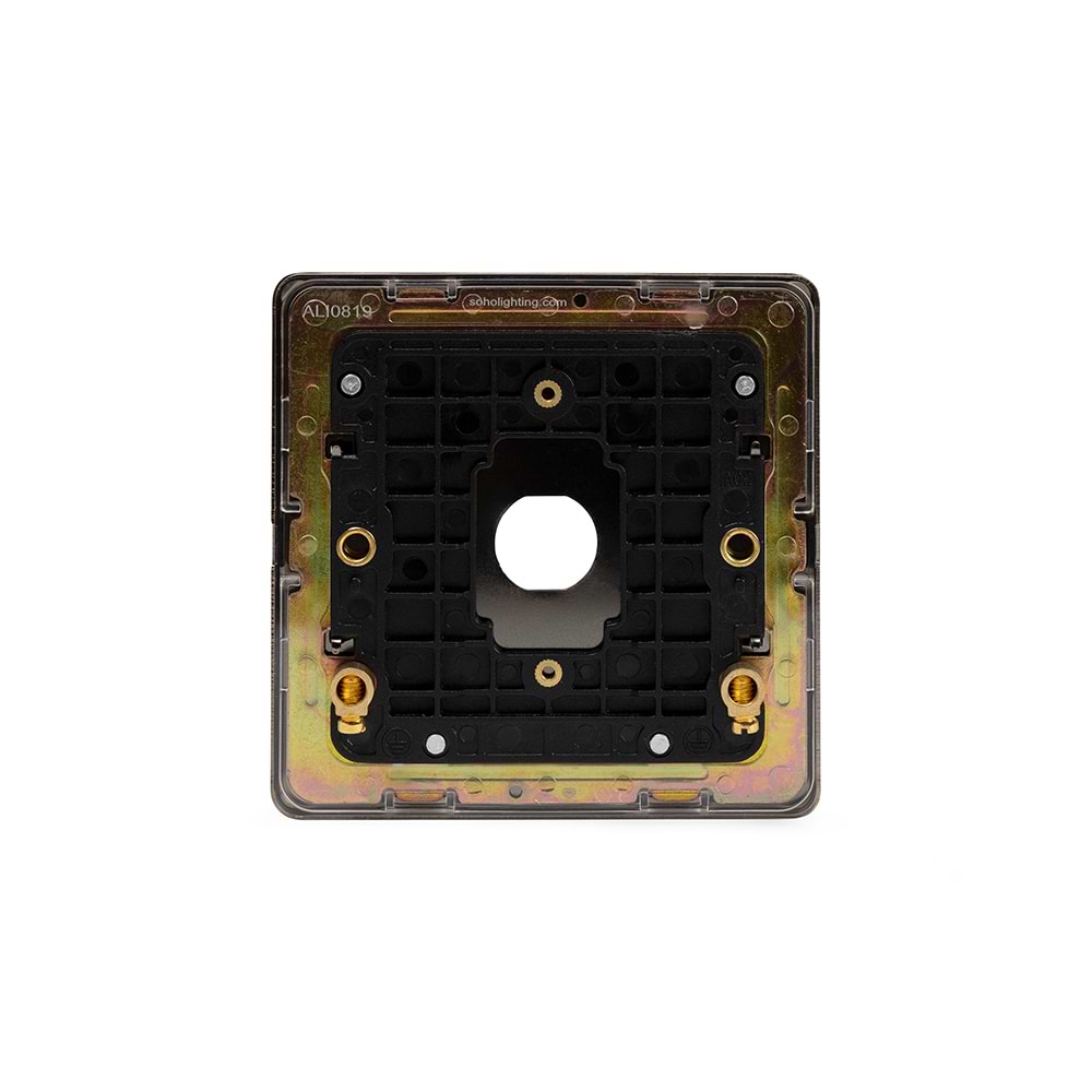The Charterhouse Collection 1 Gang LT3 Toggle Plate ONLY Antique Brass