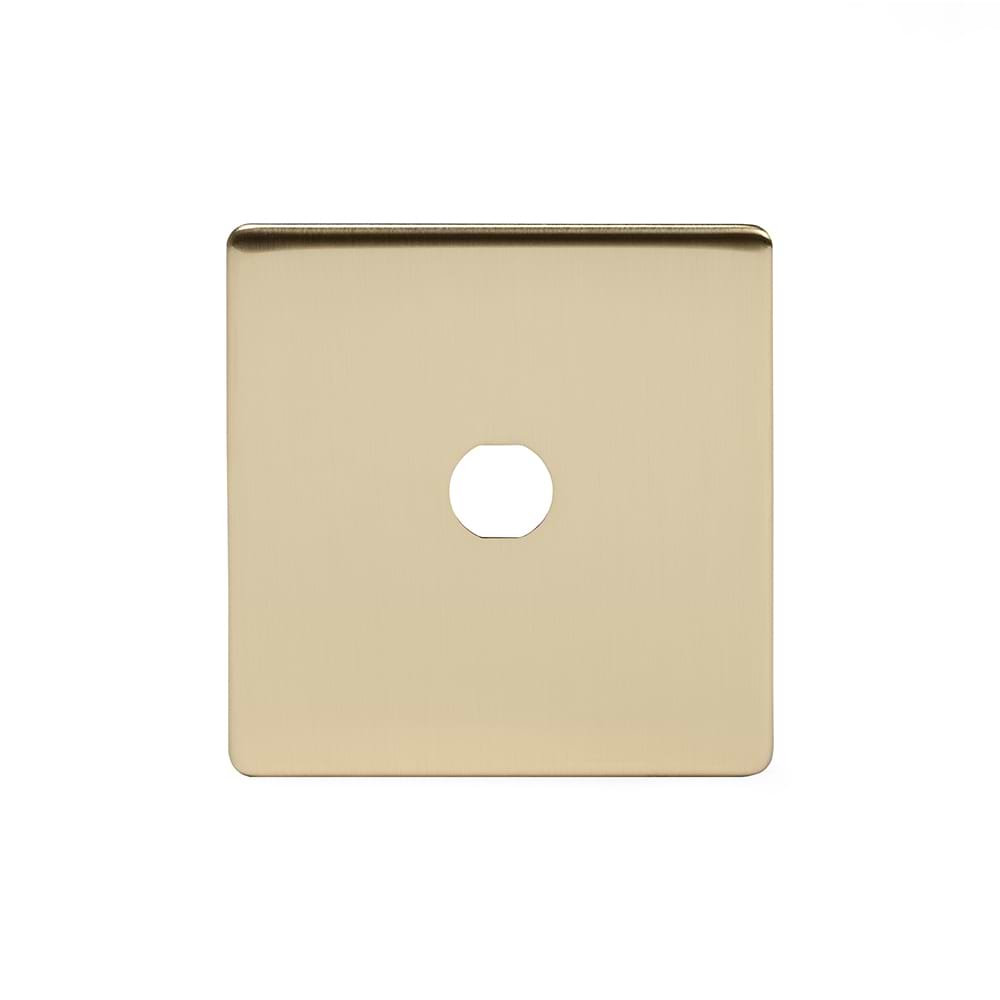 The Savoy Collection Brushed Brass 1 Gang LT3 Toggle Plate ONLY
