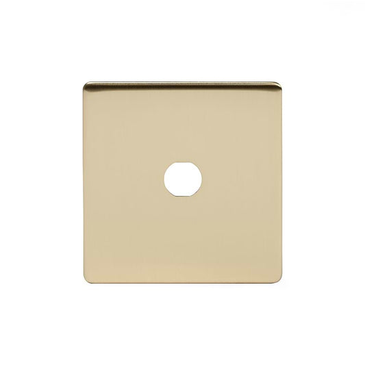 The Savoy Collection Brushed Brass 1 Gang LT3 Toggle Plate ONLY