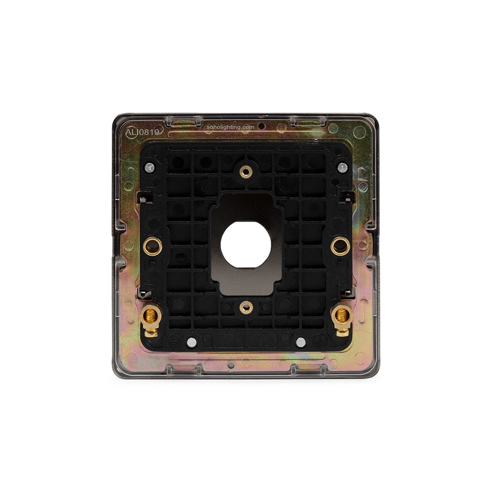 The Connaught Collection Black Nickel 1 Gang LT3 Toggle Plate ONLY