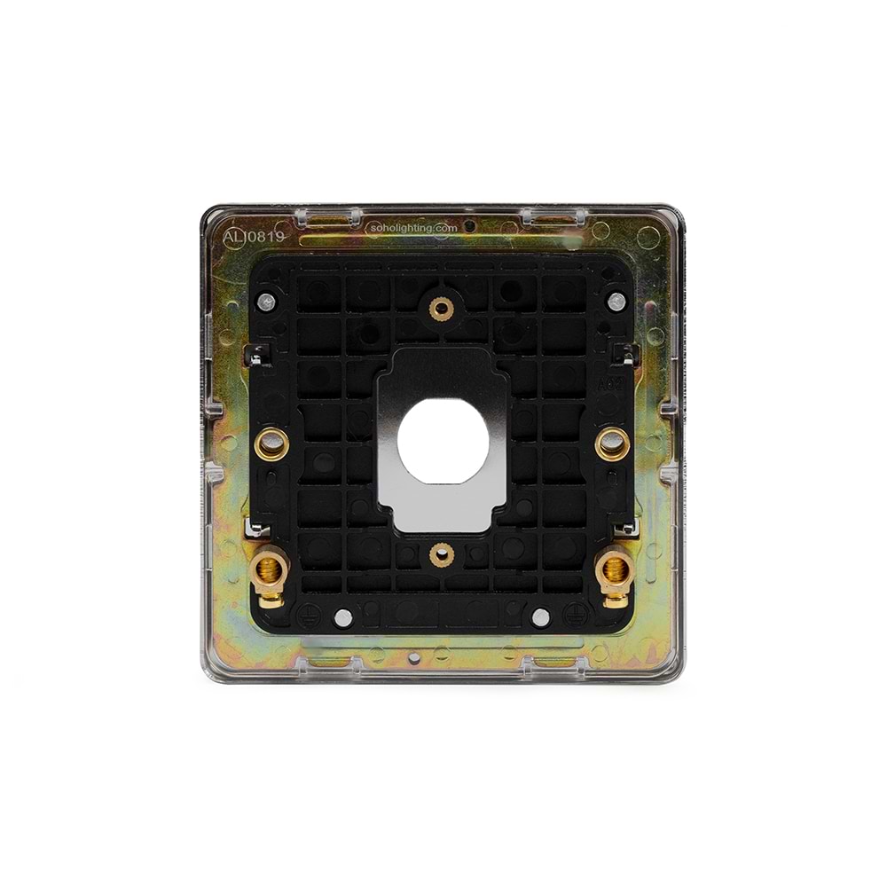 The Finsbury Collection Polished Chrome 1 Gang LT3 Toggle Plate ONLY