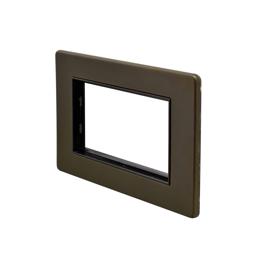 The Eton Collection Bronze 4 x25mm EM-Euro Module Faceplate