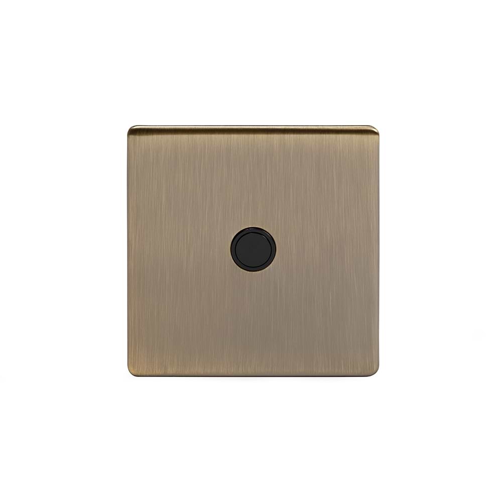 The Charterhouse Collection 20A Flex Outlet Blk Ins Screwless Antique Brass