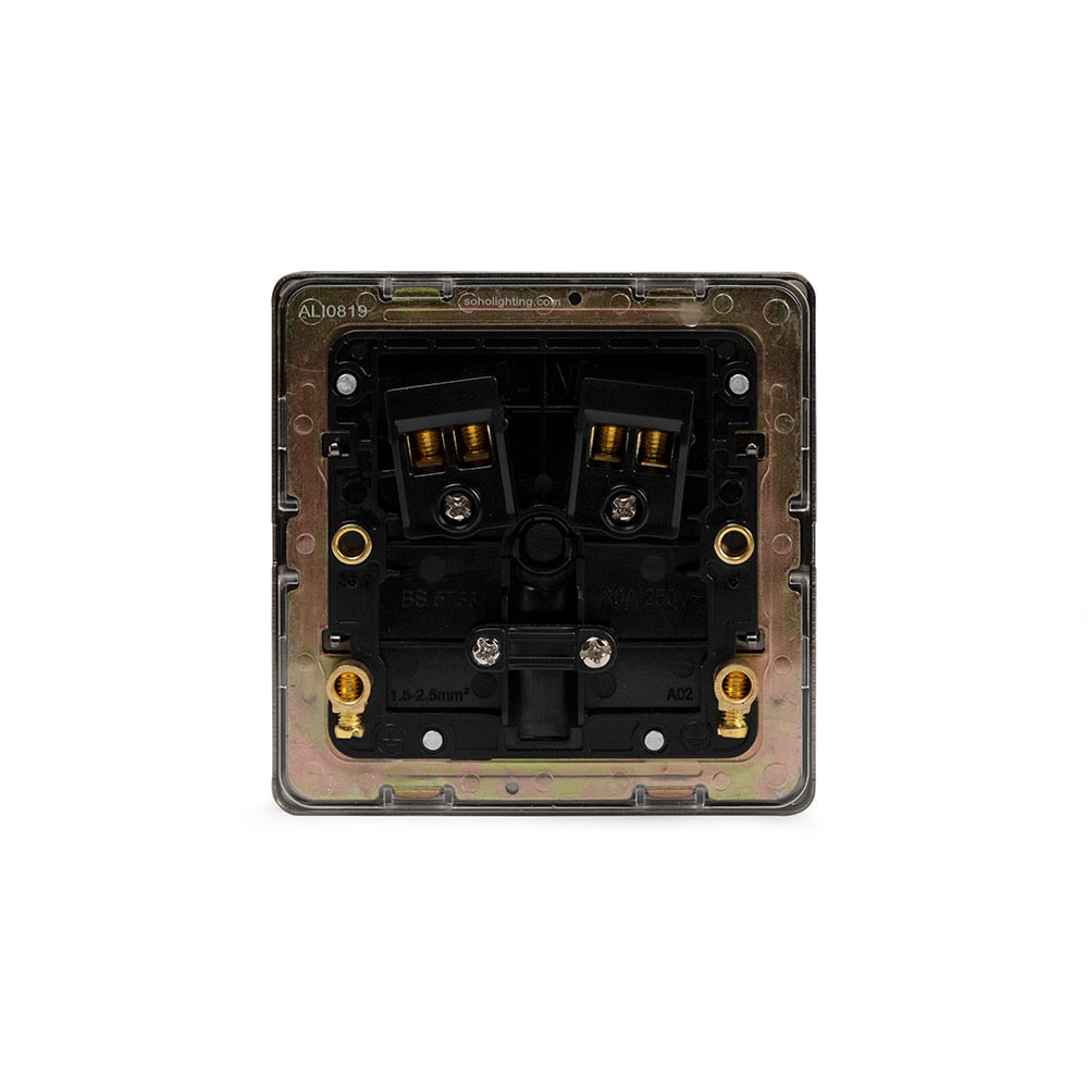 The Charterhouse Collection 20A Flex Outlet Blk Ins Screwless Antique Brass