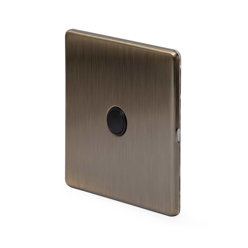 The Charterhouse Collection 20A Flex Outlet Blk Ins Screwless Antique Brass