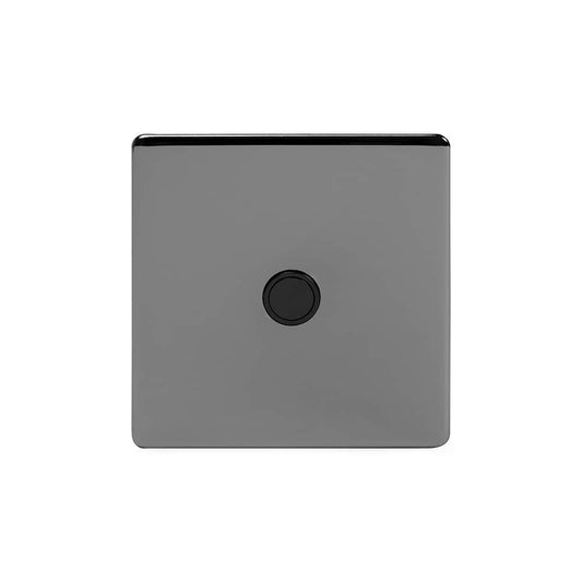The Connaught Collection Black Nickel 20A Flex Outlet Blk Ins Screwless