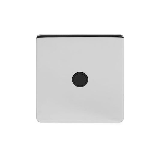 The Finsbury Collection Polished Chrome 20A Flex Outlet Blk Ins Screwless