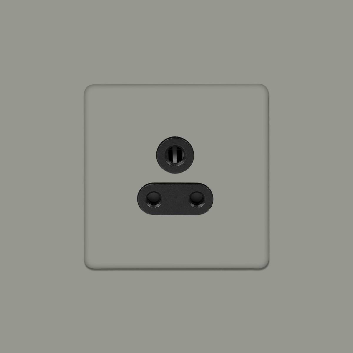 Soho Lighting Primed Paintable 5 Amp Socket with Black Insert
