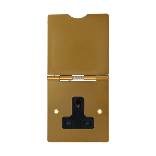 The Sloane Collection Antique Gold 13A 1 Gang Floor Socket
