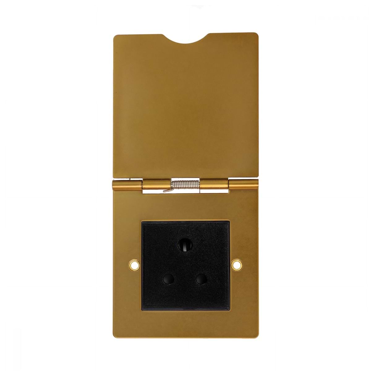 The Sloane Collection Antique Gold 1 Gang 5 Amp Floor Socket