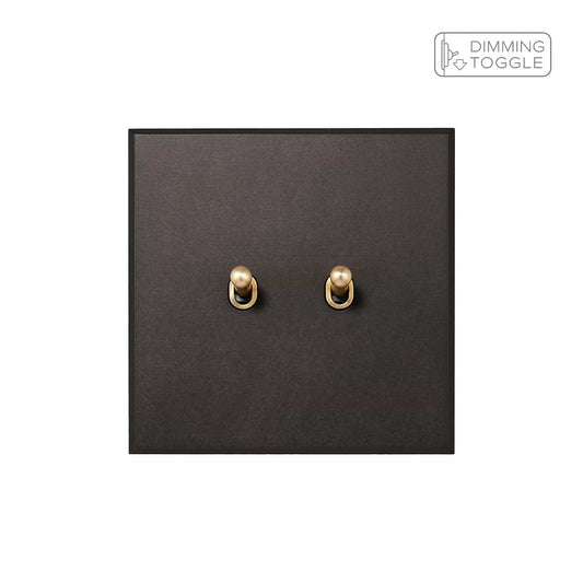 Heritage Bronze 2 Gang 2 Way Dimming Toggle Switch - The Palaces Collection