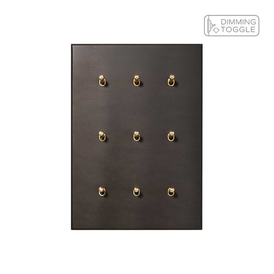 Heritage Bronze 9 Gang 2 Way Dimming Toggle Switch - The Palaces Collection