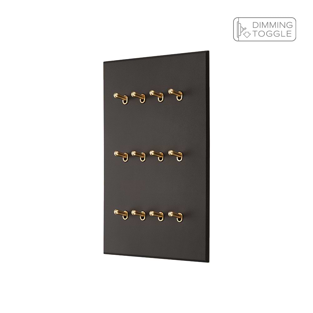 Heritage Bronze 12 Gang 2 Way Dimming Toggle Switch - The Palaces Collection