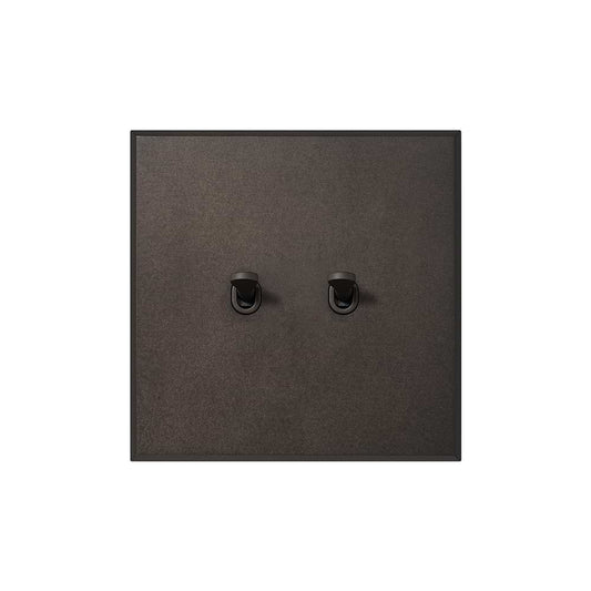 Heritage Bronze 2 Gang 20A Intermediate Toggle Switch with Bronze Toggle - The Palaces Collection
