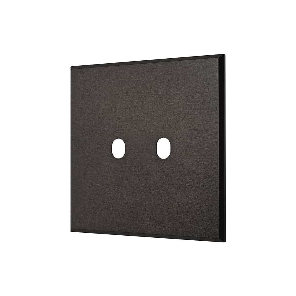 Heritage Bronze 2 Gang TM Module Grid Switch Plate - The Palaces Collection