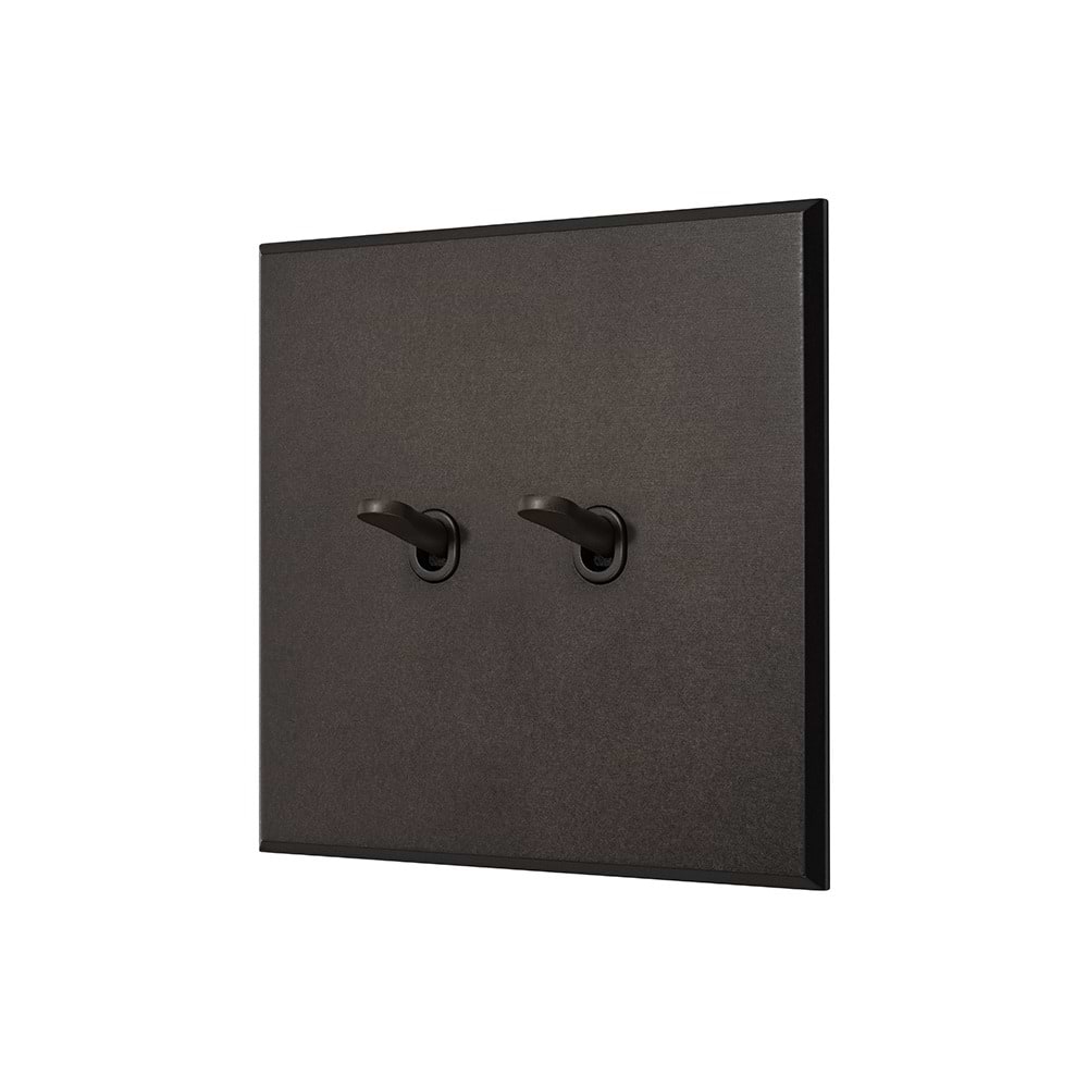 Heritage Bronze 2 Gang 20A 2 Way Toggle Switch with Bronze Toggle - The Palaces Collection