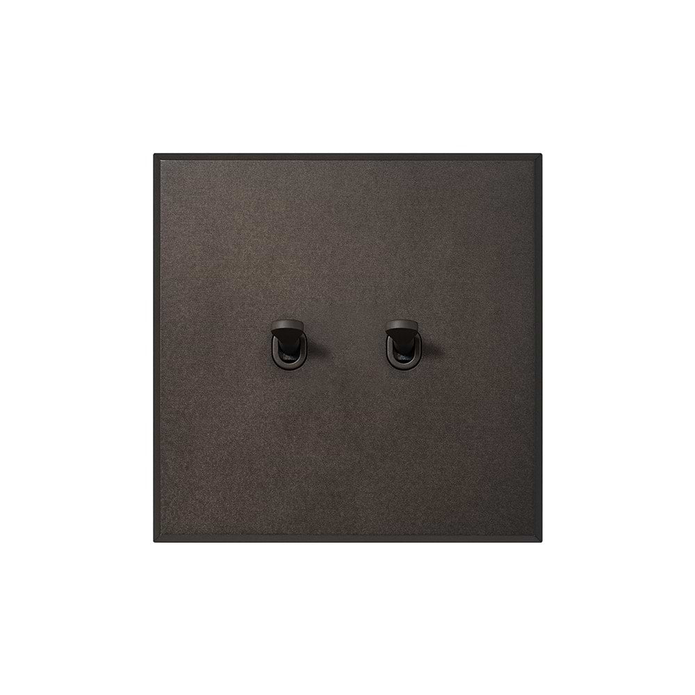 Heritage Bronze 2 Gang 20A 2 Way Retractive Toggle Switch with Bronze Toggle - The Palaces Collection