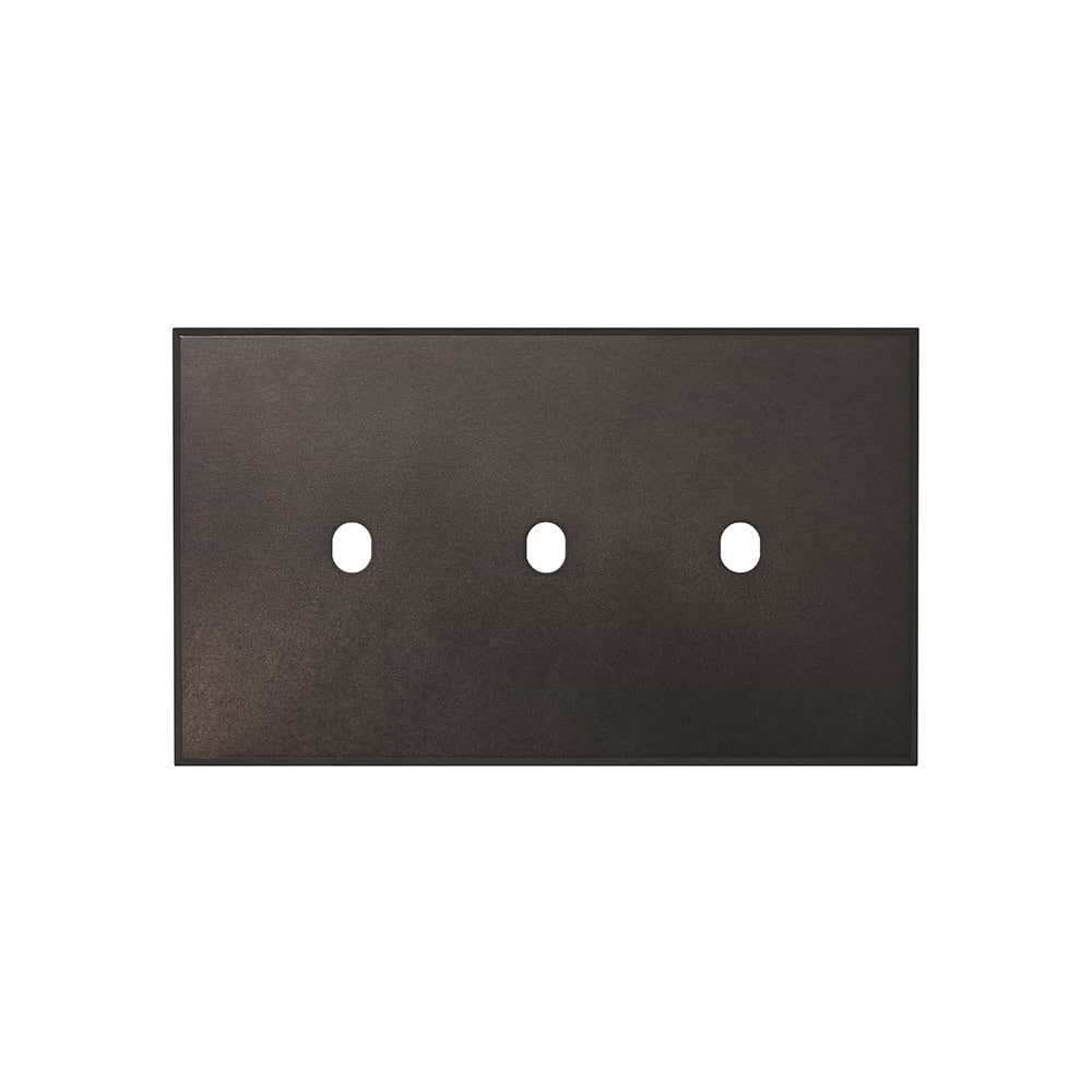 Heritage Bronze 3 Gang TM Module Grid Switch Plate - The Palaces Collection