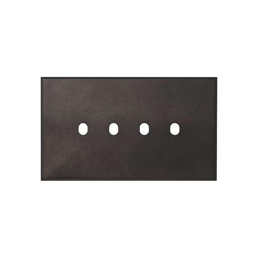 Heritage Bronze 4 Gang TM Module Grid Switch Plate - The Palaces Collection