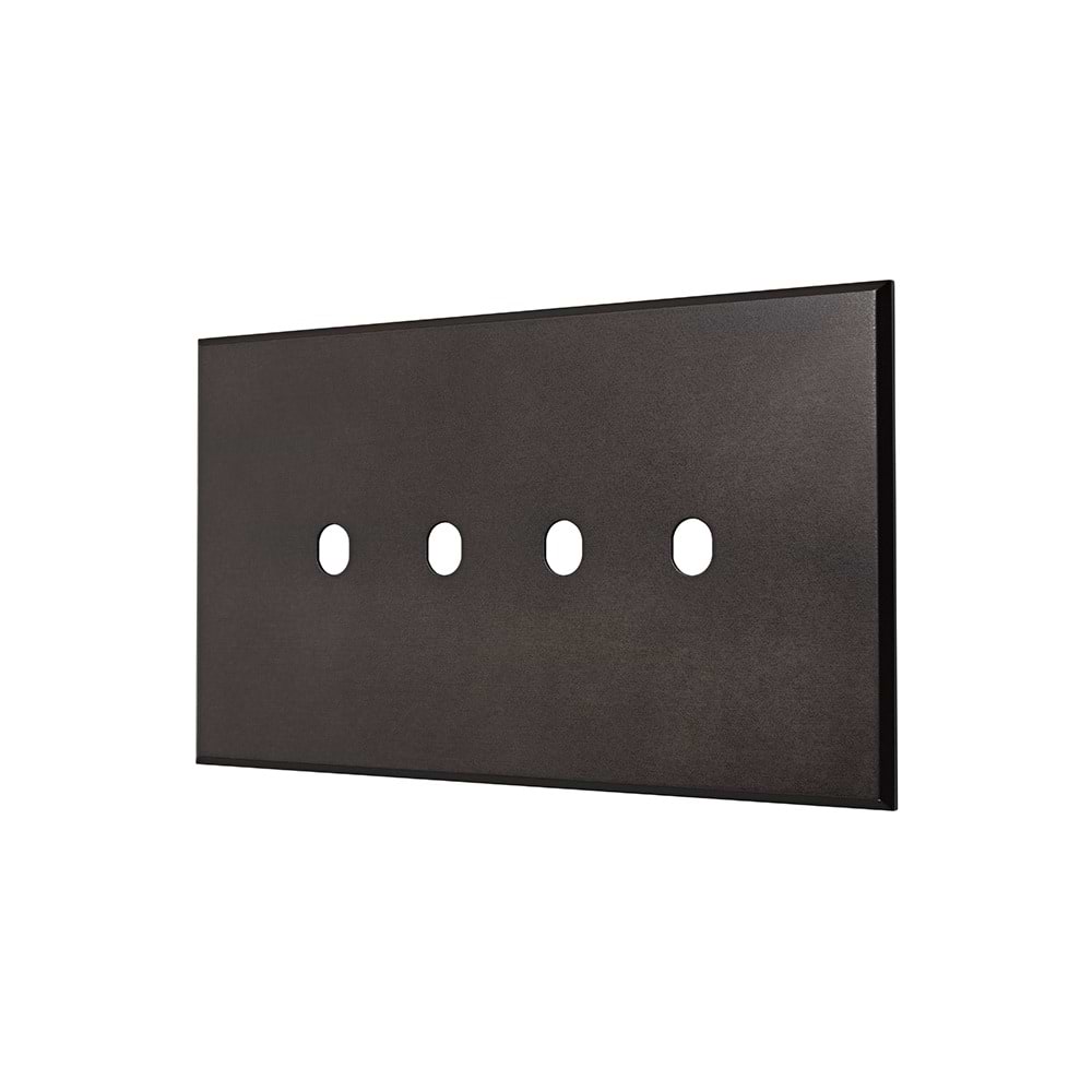 Heritage Bronze 4 Gang TM Module Grid Switch Plate - The Palaces Collection