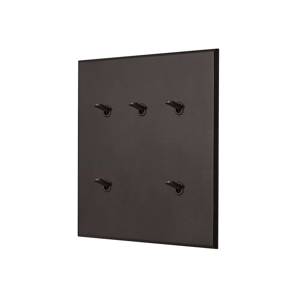Heritage Bronze 5 Gang 20A 2 Way Toggle Switch with Bronze Toggle - The Palaces Collection