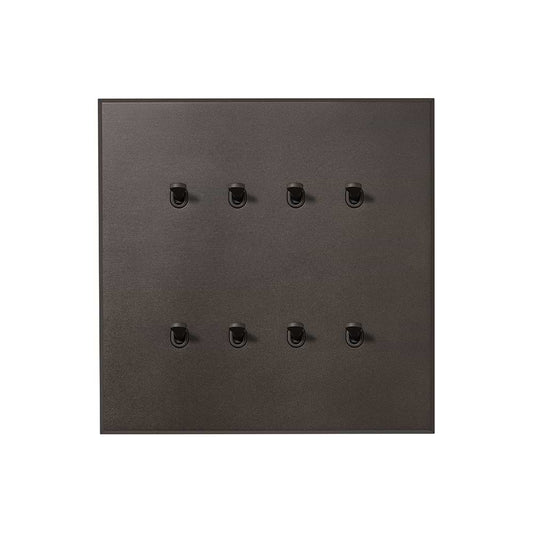 Heritage Bronze 8 Gang 20A 2 Way Retractive Toggle Switch with Bronze Toggle - The Palaces Collection
