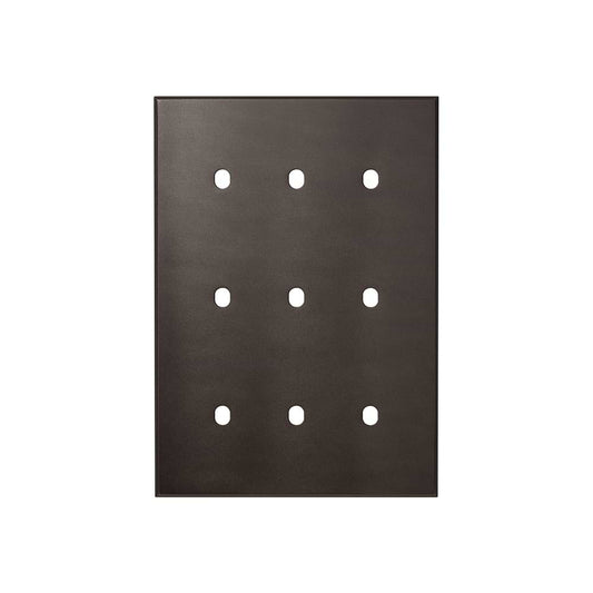 Heritage Bronze 9 Gang TM Module Grid Switch Plate - The Palaces Collection