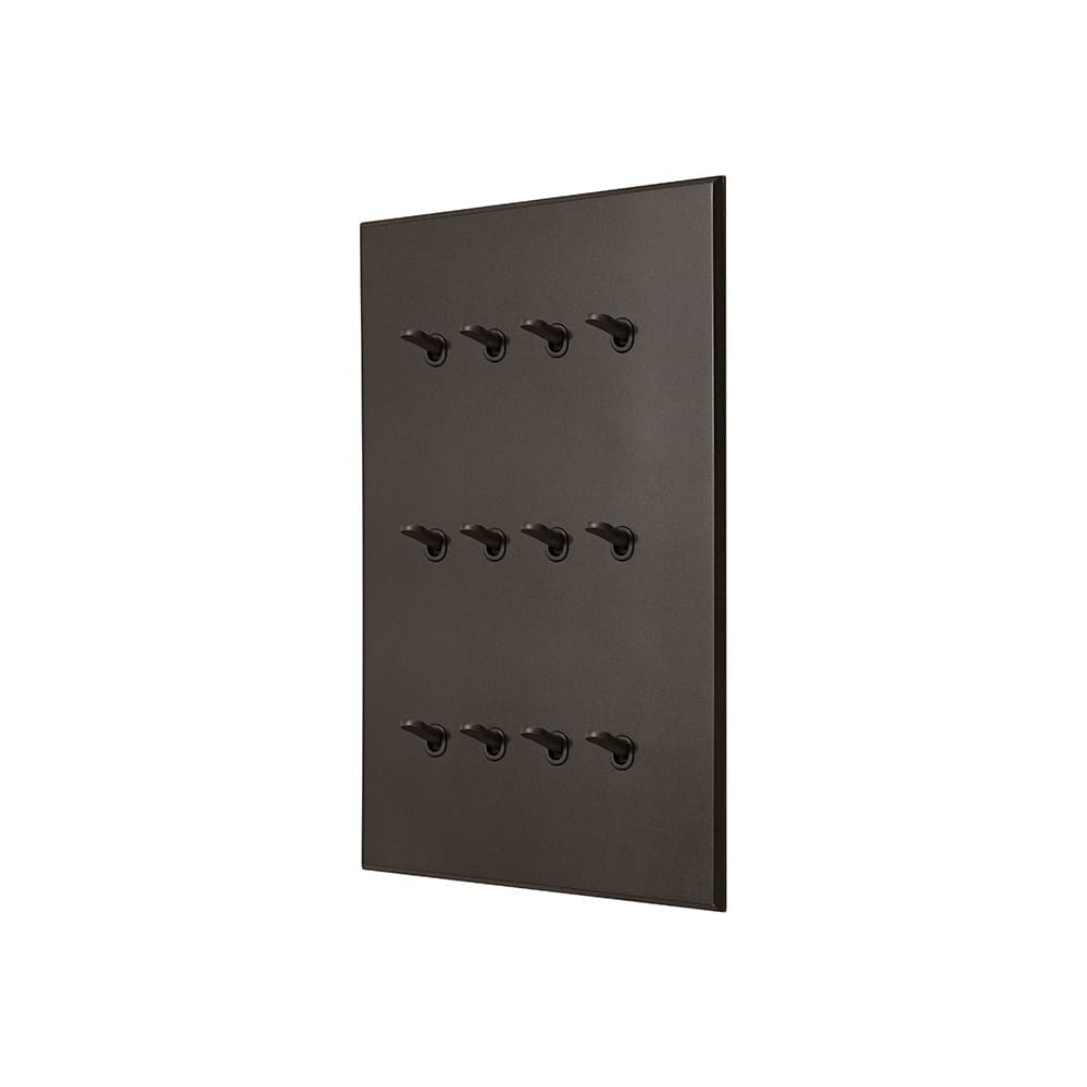 Heritage Bronze 12 Gang 20A 2 Way Retractive Toggle Switch with Bronze Toggle - The Palaces Collection