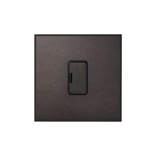 Heritage Bronze 13A Double Pole Unswitched Fused Spur with Black Insert  - The Palaces Collection