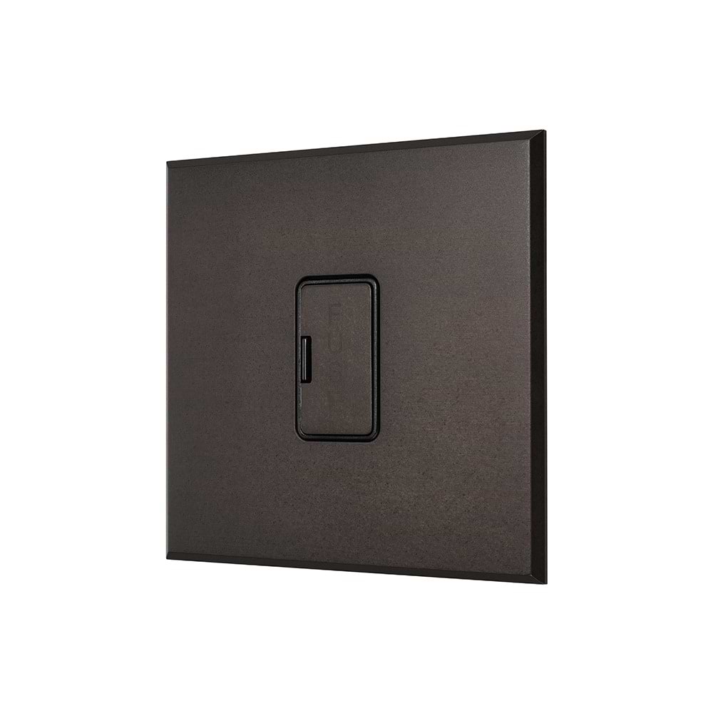 Heritage Bronze 13A Double Pole Unswitched Fused Spur with Black Insert  - The Palaces Collection