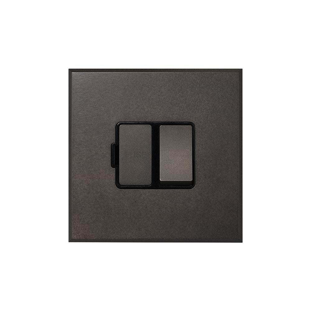 Heritage Bronze 13A Double Pole Switched Fused Spur with Black Insert  - The Palaces Collection