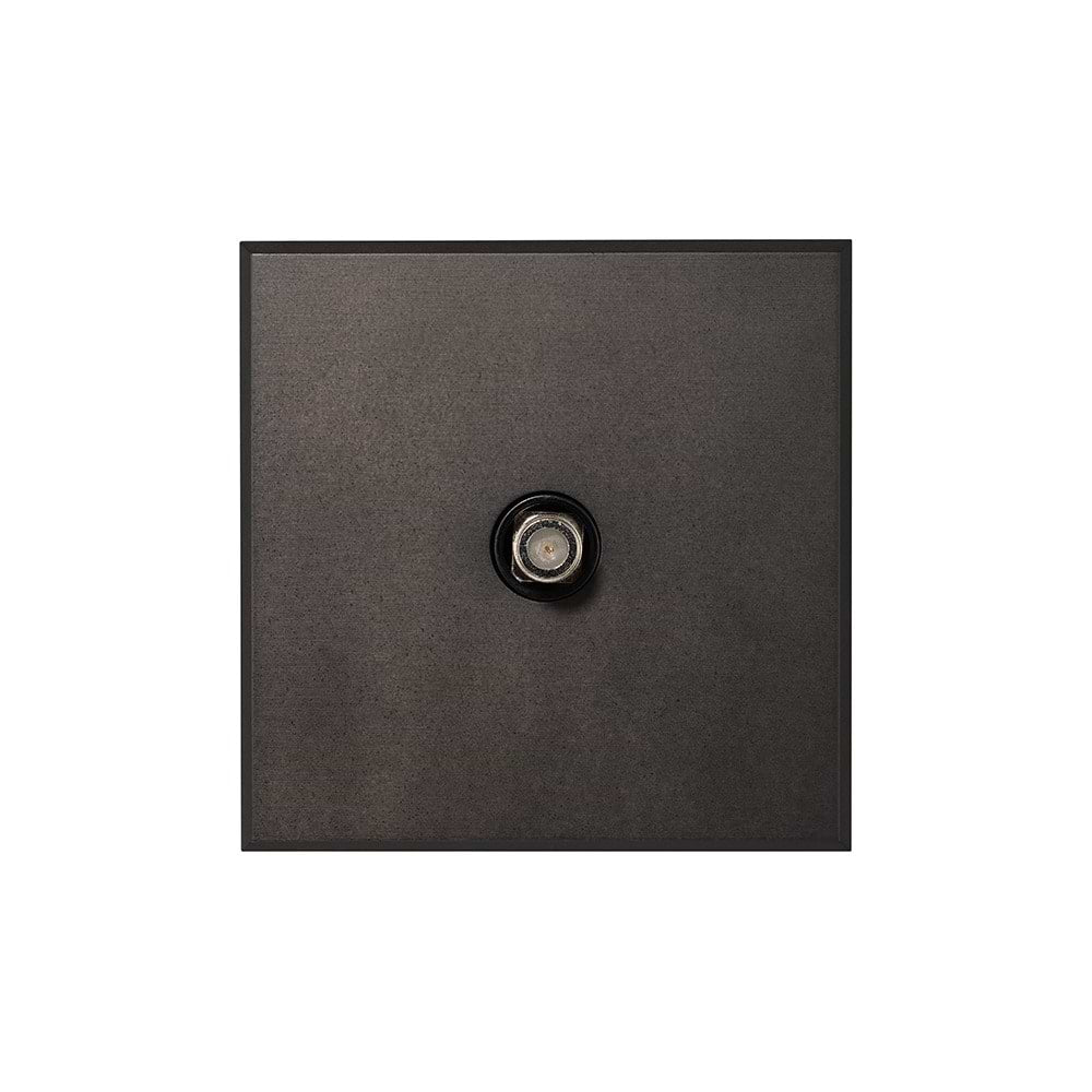 Heritage Bronze 1 Gang Satellite Socket with Black Insert  - The Palaces Collection
