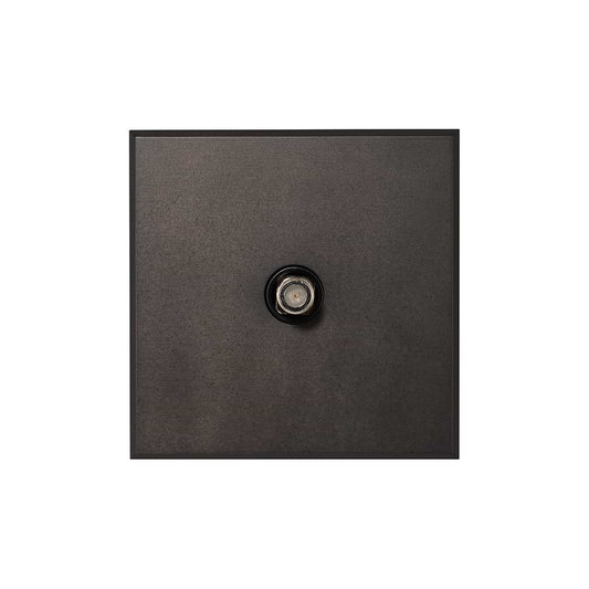 Heritage Bronze 1 Gang Satellite Socket with Black Insert  - The Palaces Collection