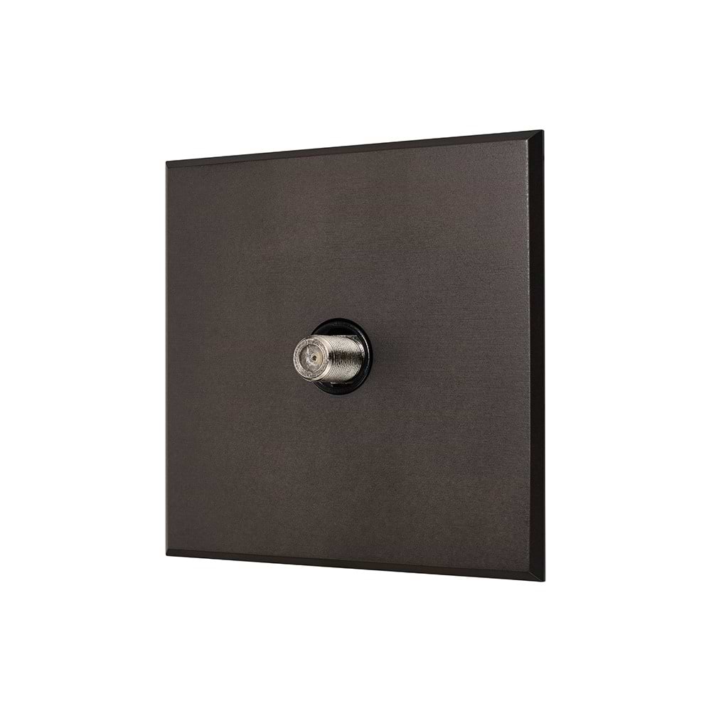 Heritage Bronze 1 Gang Satellite Socket with Black Insert  - The Palaces Collection