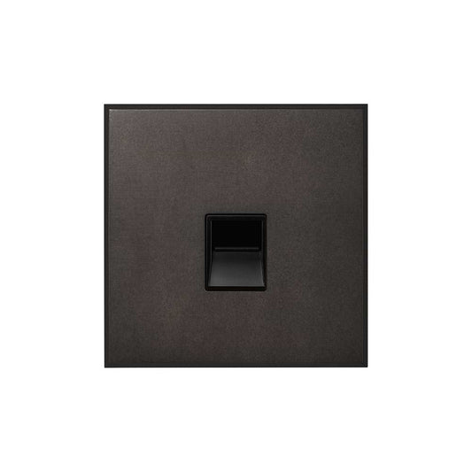 Heritage Bronze 1 Gang BT Master Telephone Socket with Black Insert  - The Palaces Collection