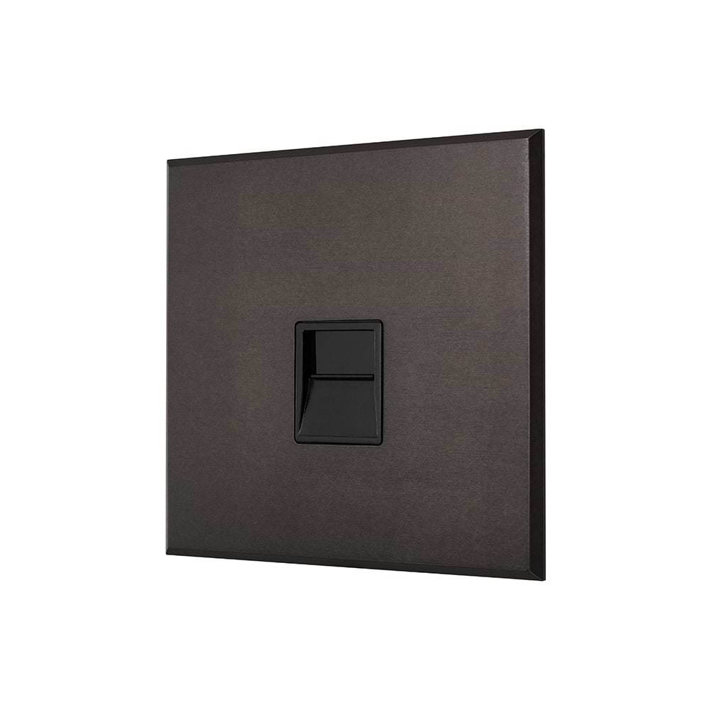 Heritage Bronze 1 Gang BT Secondary Telephone Socket with Black Insert  - The Palaces Collection