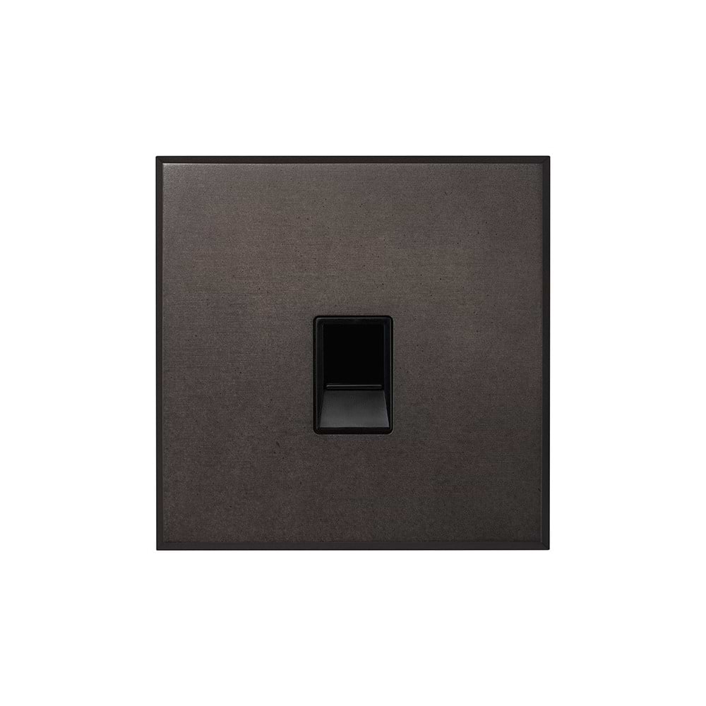 Heritage Bronze 1 Gang CAT5/CAT6 RJ45 Ethernet Data Socket with Black Insert  - The Palaces Collection