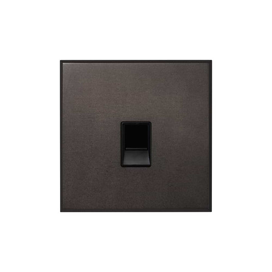 Heritage Bronze 1 Gang CAT5/CAT6 RJ45 Ethernet Data Socket with Black Insert  - The Palaces Collection