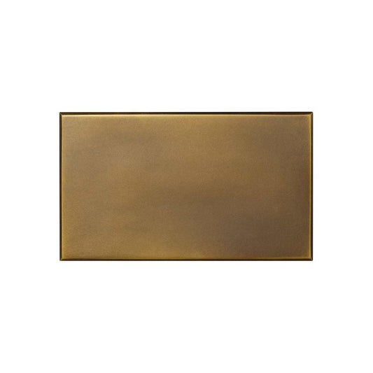 Aged Brass Double Blank Plate  - The Palaces Collection