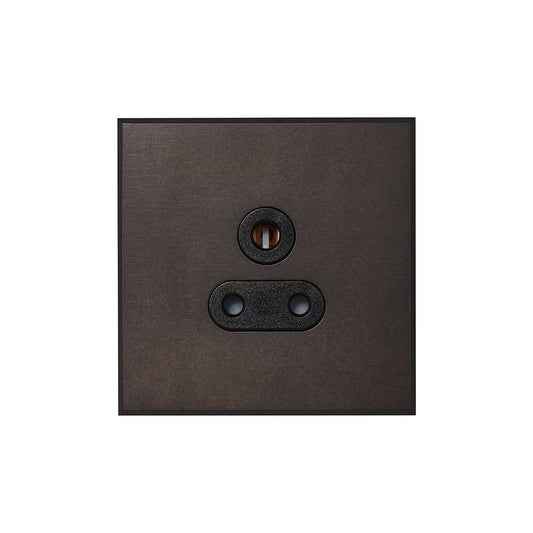 Heritage Bronze 5A Unswitched Socket with Black Insert  - The Palaces Collection