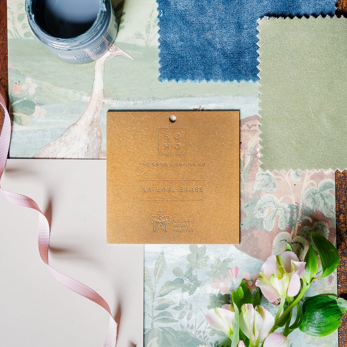The Palaces Collection Natural Brass Metal Finish Sample