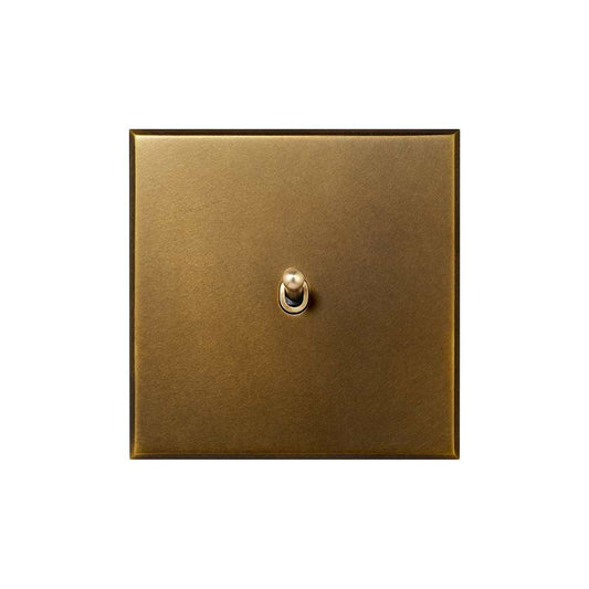 Aged Brass 1 Gang 20A 2 Way Retractive Toggle Switch - The Palaces Collection