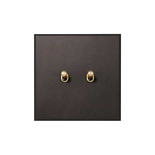 Heritage Bronze 2 Gang (1x 20A 2 Way, 1x 20A Intermediate) Toggle Switch - The Palaces Collection