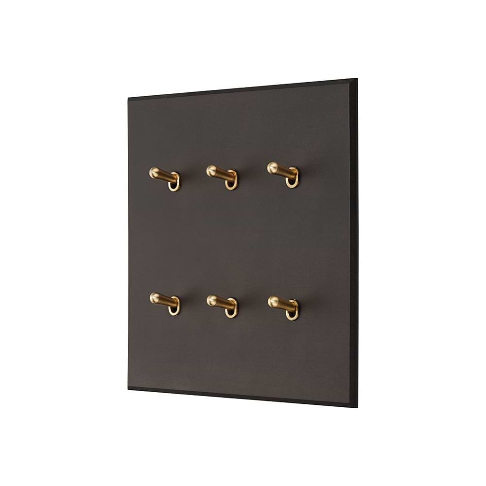 Heritage Bronze 6 Gang 20A 2 Way Toggle Switch - The Palaces Collection