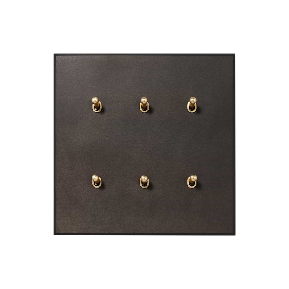 Heritage Bronze 6 Gang 20A 2 Way Retractive Toggle Switch - The Palaces Collection