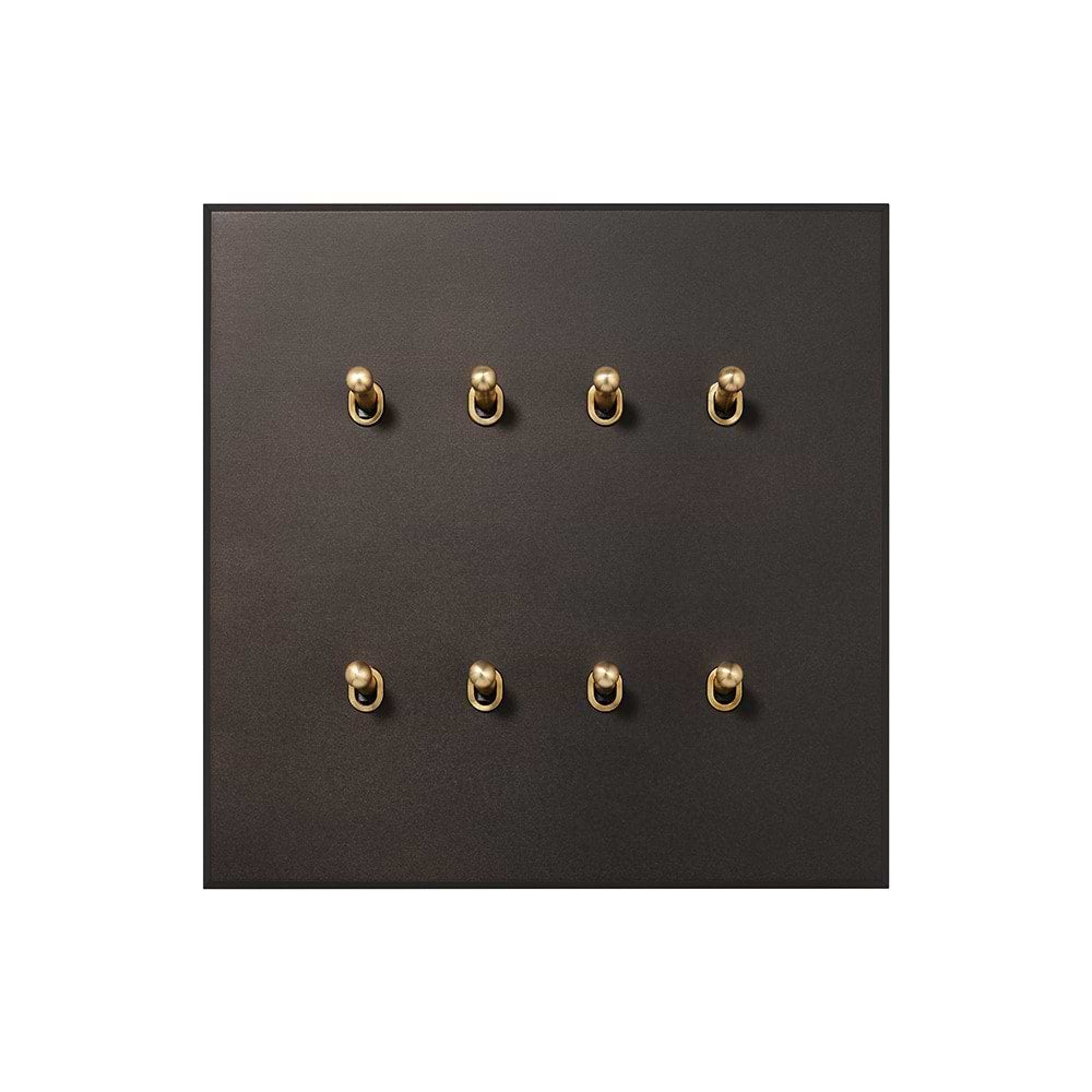 Heritage Bronze 8 Gang 20A 2 Way Toggle Switch - The Palaces Collection