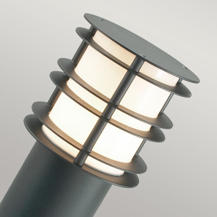 Stockholm 1 Light Large Bollard - Black