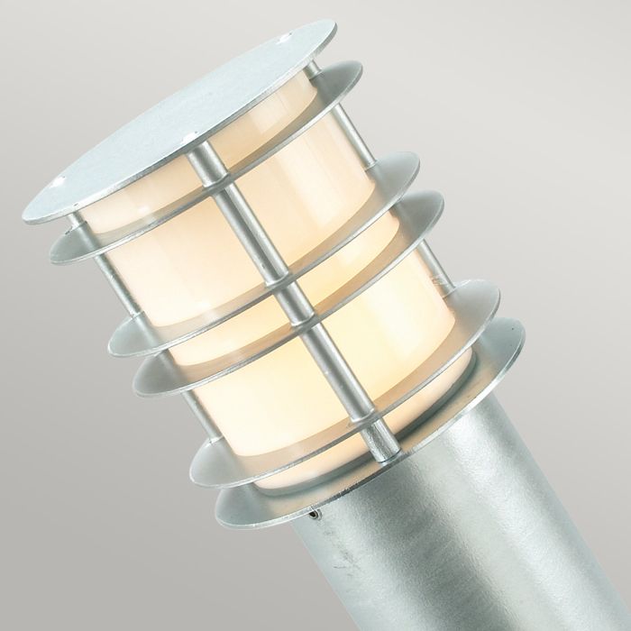 Stockholm 1 Light Large Bollard - Galvanised